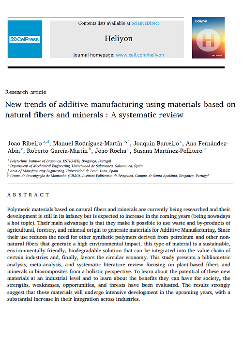 REVIEW - New trends of additive manufacturing using materials based-on natural fibers and minerals: A systematic review